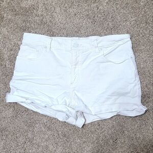 White Express Shortie Shorts